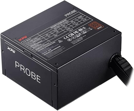 FUENTE DE PODER XPG PROBE 600W ATX , Certificada 80 Plus, Bronce, NEGRO